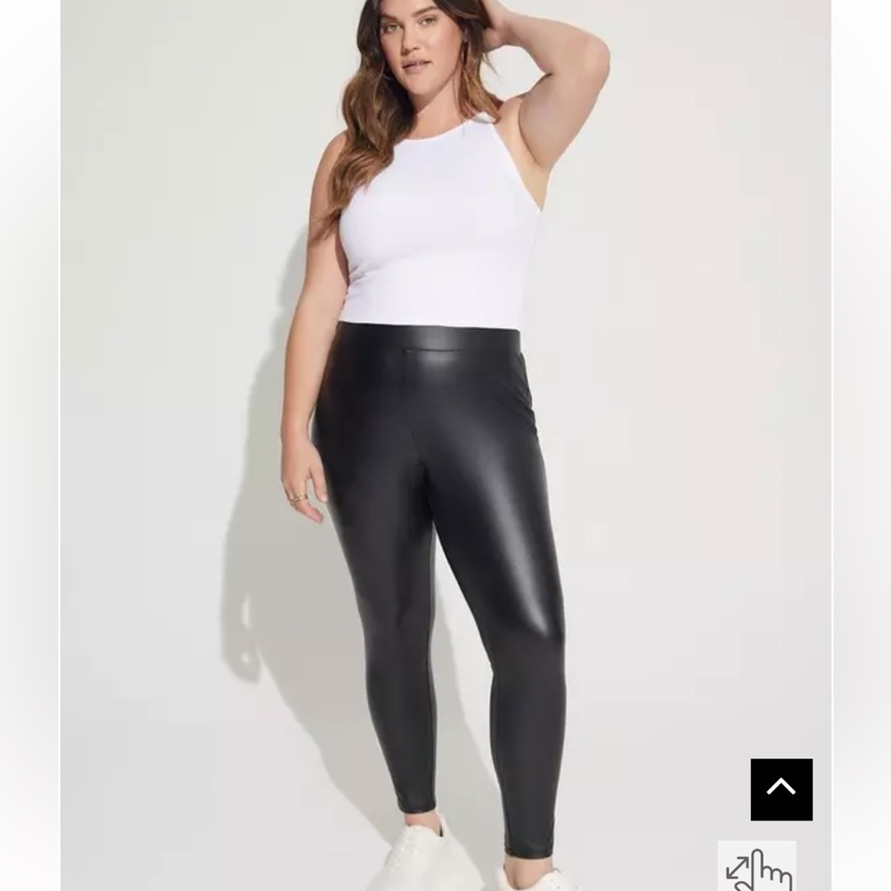 Black Faux Leather Leggings